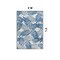 World Rug Gallery Palm Leaves Reversible Recycled Plastic 3' X 5' Navy Outdoor Rug 6065NAVY3X5 - alternate 2